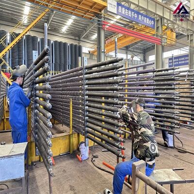 Solidna, ząbkowana, spiralna, ożebrowana rura kotłowa, wymiennik ciepła, stal nierdzewna, odporna na popiół