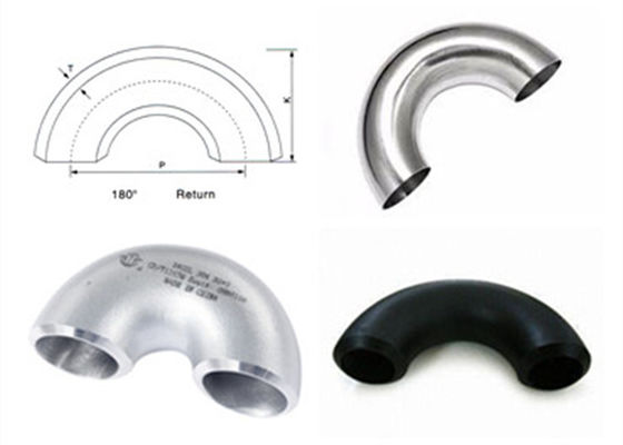 Kolanko spawane ze stali 180 stopni Lr Sr Tp304 Tp304l Tp316l Asme B16.9