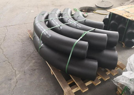 8 "SCH80 Kolanko stalowe rury kotłowe / Kolano 90 stopni BW B16.9 Czarny lakier