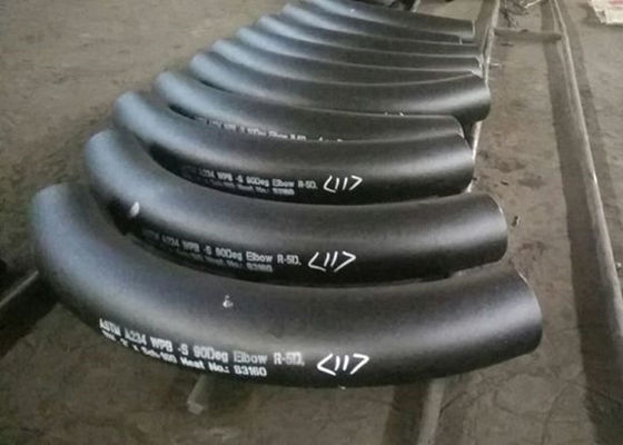 8 "SCH80 Kolanko stalowe rury kotłowe / Kolano 90 stopni BW B16.9 Czarny lakier
